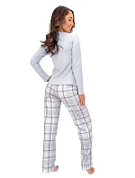 Pyžamo Donna Dani Long Grey, dlouhé rukávy, velikosti S–XL Pyžamo Donna Dani Long Grey, dlouhé rukávy, velikosti S–XL