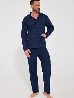 Pyžamo Cornette 114/89 (délka/rukávy) S–2XL, rozepínací