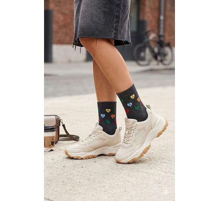 Dámské ponožky Magnetis 75 Colorful Hearts 21/22 Dámské ponožky Magnetis 75 Colorful Hearts 21/22