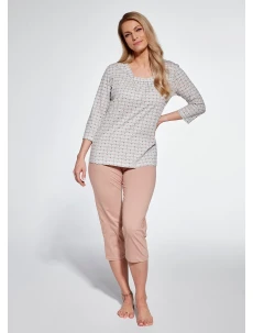 Cornette 767/359 Nadia 3/4 M-2XL dámské pyžamo