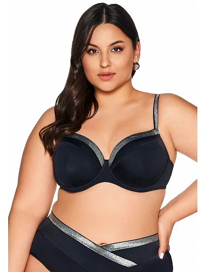 Dámská plavková podprsenka full cup Ava SK 224 Black Maxi