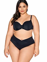 Plavková podprsenka s polovičními košíčky Ava SK 313 Black Maxi