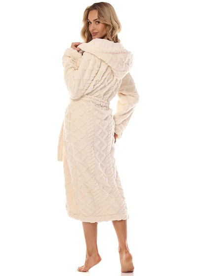 Dlouhý dámský župan 2402 model 20504586 S2XL - L&L