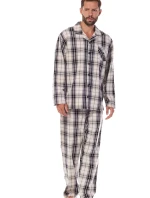 Pyžamo L&L 2471 Ben long/r M-XL pánské rozepínací