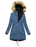 DWUSTRONNA DAMSKA KURTKA ZIMOWA Z KAPTUREM model 21241845 - MHM DWUSTRONNA DAMSKA KURTKA ZIMOWA Z KAPTUREM model 21241845 - MHM