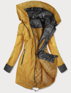 Žlutá dámská bunda větrovka (B9551)
