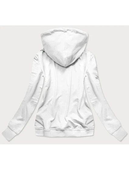 Bílá dámská sportovní mikina s kapucí model 15414637 - Ambitionfly