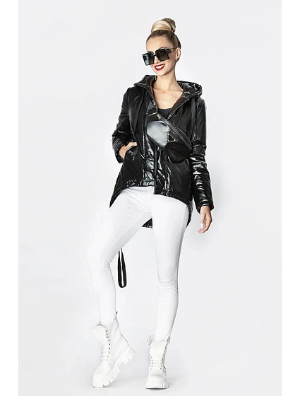 KRÓTKA ZIMOWA KURTKA DAMSKA Z CZARNA model 21242800 - Ann Gissy