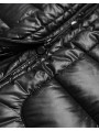 Černá dámská plus size bunda po přechodné období (7724PLUS)