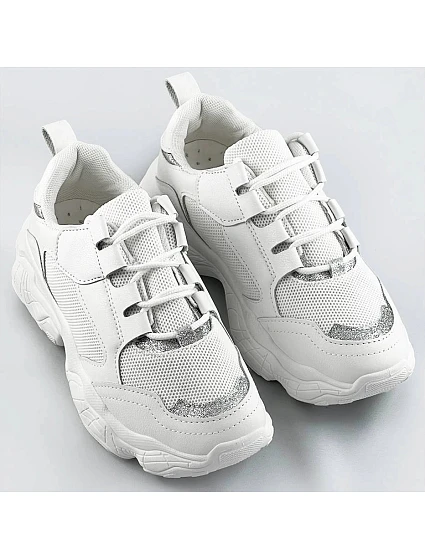 Bílé dámské šněrovací tenisky model 17159666