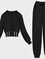 Černý dámský dres - mikina a kalhoty (8C78-3)