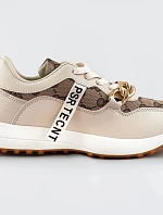 Béžové sportovní boty s řetízkem (N-205)