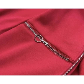 Červená vypasovaná dámská mikina (amg-17) Červená vypasovaná dámská mikina (amg-17)