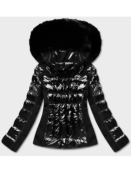 PRZEJŚCIOWA KRÓTKA KURTKA Z CZARNA model 21244607 - YES!PINK