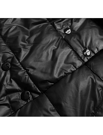 DWUSTRONNA DŁUGA KURTKA Z KAPTUREM CZARNA model 21244970 - MINORITY