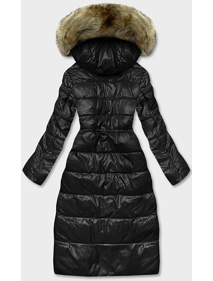 PIKOWANA DŁUGA KURTKA DAMSKA CZARNA model 21245584 - Glakate