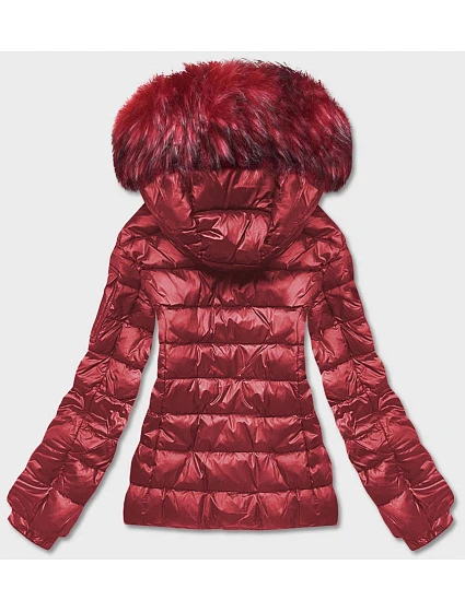 KRÓTKA KURTKA DAMSKA ZIMOWA CZERWONA model 21245698 - W COLLECTION