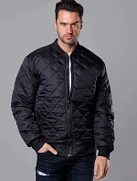 Pánský prošívaný bomber černý (MY01-1)