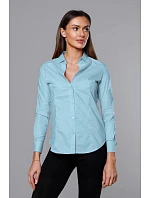 Světle modrá klasická dámská košile model 18302360 - J.STYLE Světle modrá klasická dámská košile model 18302360 - J.STYLE