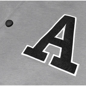 Šedá pánská baseballová mikina model 18406742 - J.STYLE Šedá pánská baseballová mikina model 18406742 - J.STYLE