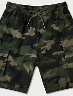 Pánské khaki šortky moro (8K282-29)