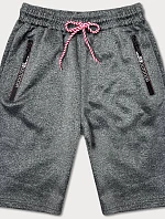 Pánské krátké šortky tmavě šedé (8K200-5)