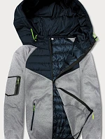 Pánské námořnicky modrošedé sako s blůzou (8M905-215)