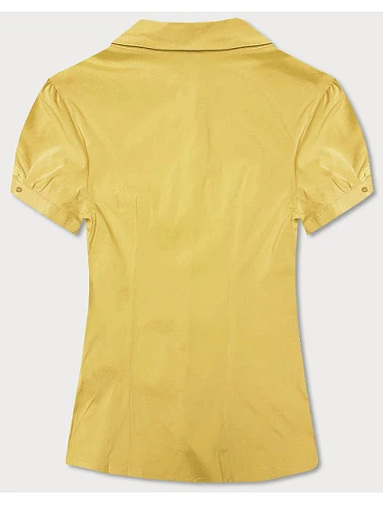 Žlutá halenka s krátkými rukávy model 18475791 - Forget me not FASHION