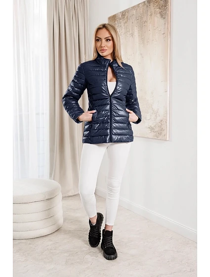 PIKOWANA KURTKA DAMSKA ZE GRANATOWA model 18823089 - J.STYLE