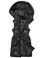 Černá vypasovaná vesta s kapucí model 18846316 - S'WEST
