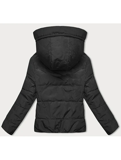 Černobéžová oboustranná krátká bunda s kapucí model 18863099 - S'WEST