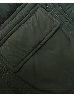 Péřová dámská vesta v khaki barvě model 18851561 - S'WEST Péřová dámská vesta v khaki barvě model 18851561 - S'WEST