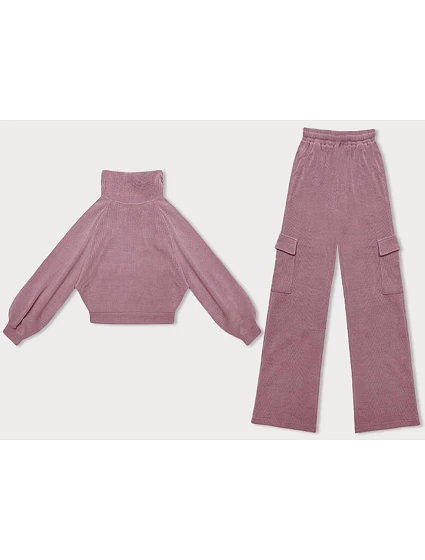Růžový casual komplet s kalhotami typu cargo model 18875869 - LHD
