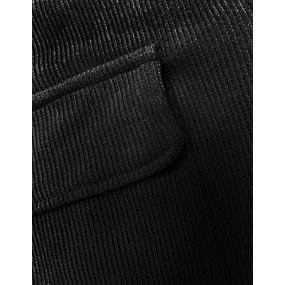 Černý žebrovaný teplákový komplet (AMG-335A) Černý žebrovaný teplákový komplet (AMG-335A)