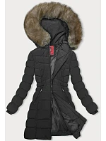 Černá péřová dámská zimní bunda model 21246007 - LHD Černá péřová dámská zimní bunda model 21246007 - LHD