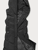 Dámská vesta se stojáčkem a kapucí černá (23-011)