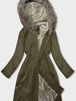 Dámská parka s vojenskou kožešinou (5M3180-136)