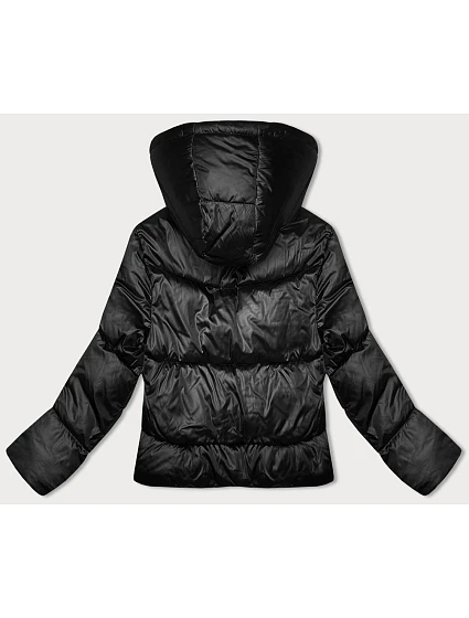 Krátká černá péřová zimní bunda model 21246393 - S'WEST Krátká černá péřová zimní bunda model 21246393 - S'WEST