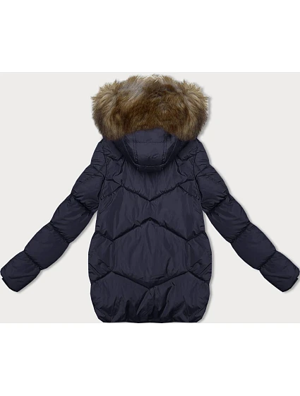 Tmavě modrá bunda s kapucí pro přechodné období model 21246435 - LHD