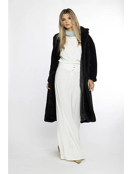 Černý dámský oversize kabát model 21247106 - Ann Gissy Černý dámský oversize kabát model 21247106 - Ann Gissy