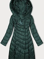 Dámská dlouhá bunda s kapucí Ann Gissy zelená (AG1-J9169)