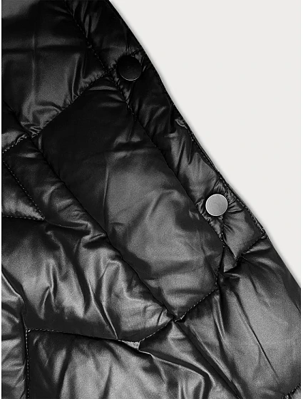 Dlouhá černá dámská prošívaná bunda model 21247237 - Glakate