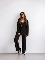 Dámský oblek s plátnem černý (VE48)