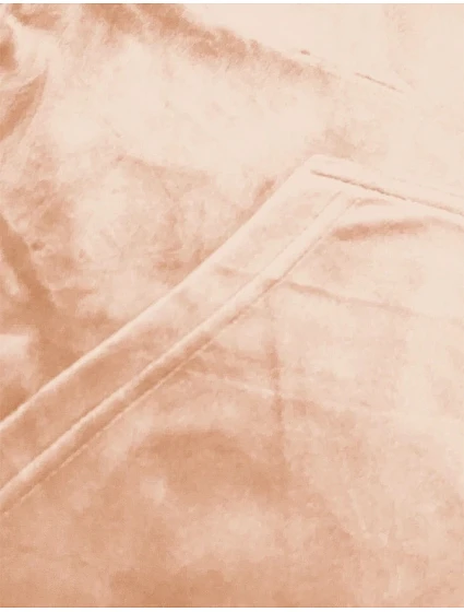 Dámská velurová souprava v broskvové barvě s rozepínací mikinou model 20091652 - J.STYLE