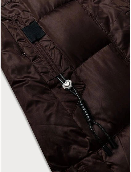 Hnědá prošívaná zimní bunda model 21248181 - S'WEST