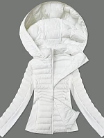 Dámská bunda z lepené tkaniny J Style bílá (16M9225-281)