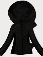 Dámská bunda z lepené tkaniny J Style černá (16M9223-392)