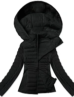 Dámská bunda z lepené tkaniny J Style černá (16M9225-392)