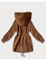 Vlněná bunda typu alpaka v karamelové barvě model 21486705 - MHM