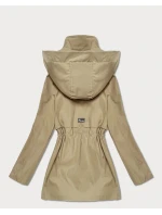 Cienka kurtka z podwijanymi rękawami Goodlookin piaskowa (KK60410-5#)